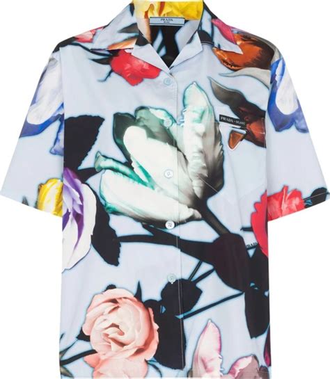 prada floral print shirt